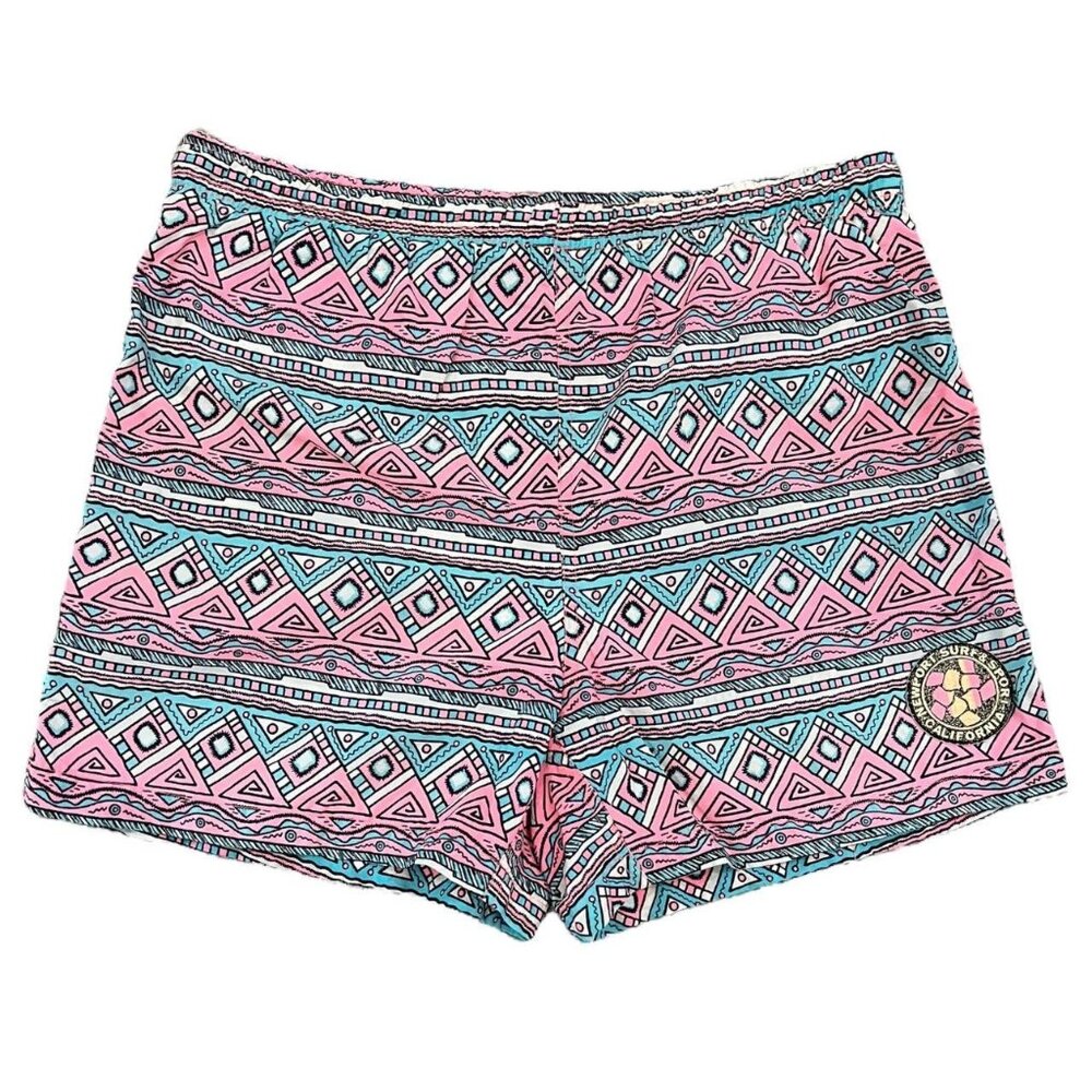 Vintage 80/90s Newport Surf & Sport Geometric Pattern Shorts